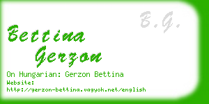 bettina gerzon business card